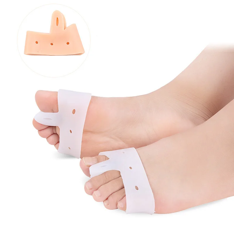 

4pcs=2pairs Silicone Toe Bunion Corrector And Toe Protector Foot Care Toe Separator Fingers Separators Hallux Valgus Protector