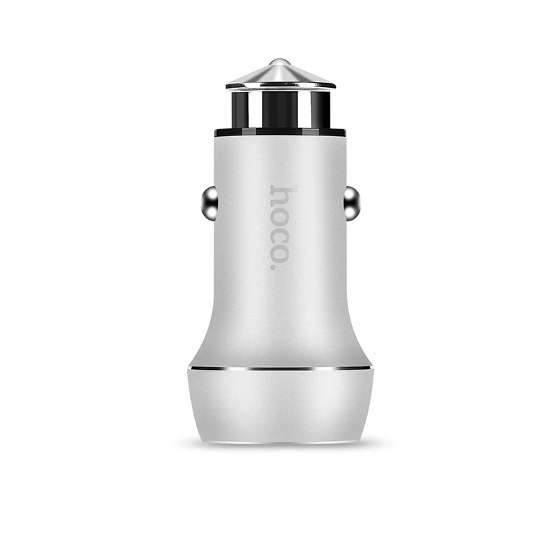 HOCO شاحن سيارة ثنائي USB ميناء ل فون باد سامسونج Xiaomi الهاتف محول الشحن 2.4A سيارة-شاحن العالمي مزدوجة فتحة