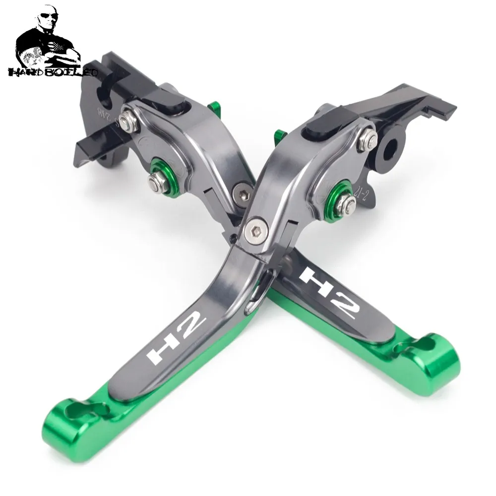 CNC Motorcycle Brake lever Handle For Kawasaki H2 H2R H2 R 2015 2016 2017 2018 2019 Adjustable Foldable brake clutch levers (8)_Jc