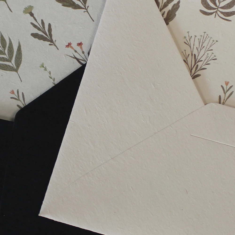 50 шт. белые и черные свадебные приглашения конверт на подкладке RSVP ответ карты конверт 11,5x16 см-набор из 50