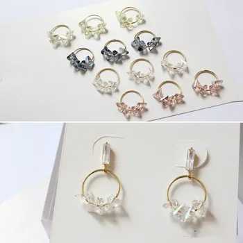 

Min order 12pcs/lot color irregular glass beads decoration 20mm copper round circle charms diy jewelry earring/garment accessory