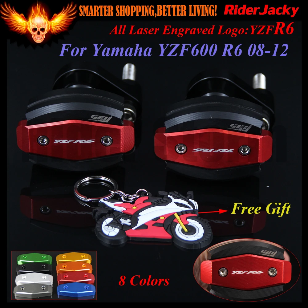 

For Yamaha YZF600 R6 2008-2012 2009 2010 2011 2012 08-12 09 10 11 CNC Motorcycle Frame Crash Slider Protector Drop resistance