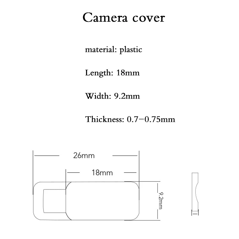 Мини веб-камера крышка затвора Магнитный слайдер Пластиковая крышка камеры для IPad веб-ноутбук ПК Mac планшет конфиденциальность