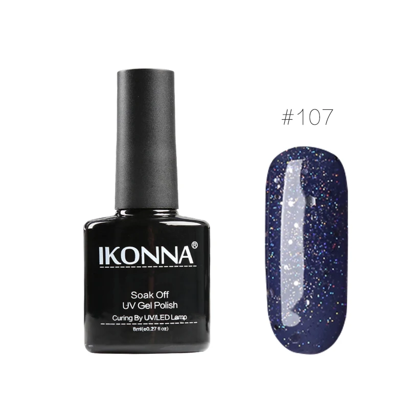 Ikonna#107 8 Ml Deep Blue nail polish | Красота и здоровье