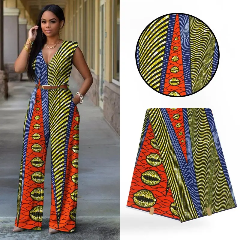Нигерия дизайн супер hollandais воск Африканский одежда 100% хлопок голландский набивной ткани 6 ярдов Бесплатная доставка! L110216