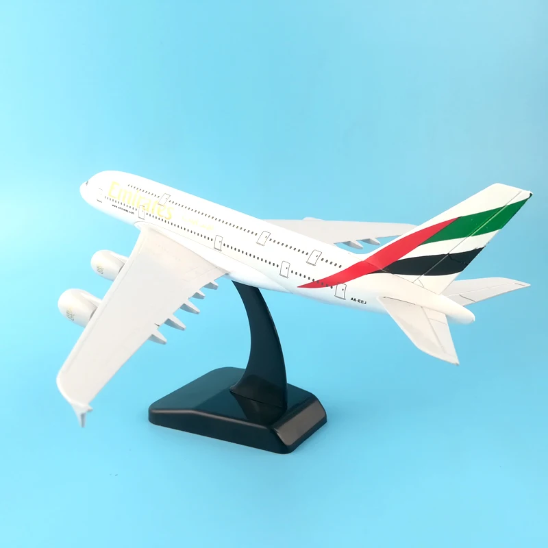 Модель самолета A380 из металлического сплава 20 см модели авиасамолетов в ОАЭ