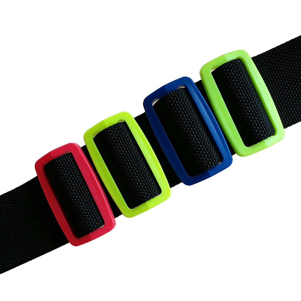 2pcs 5 Colors Scuba Diving Snorkeling Weight Belt Keeper Retainer Stopper Slider for Standard 5cm Webbing Strap Accessories