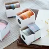 5pcs/pack Solid Color Washi Tape DIY Decorative Masking Sticky Adhesive Tape for Scrapbooking & Phone DIY Decoration ► Photo 1/5