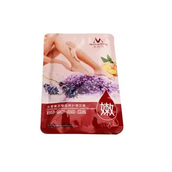 

2pcs/pack Remove Dead Skin Exfoliating Foot Mask Ginger Lavender Nourished Caring Foot Care Mask Peeling Cuticles Heel Feet Care
