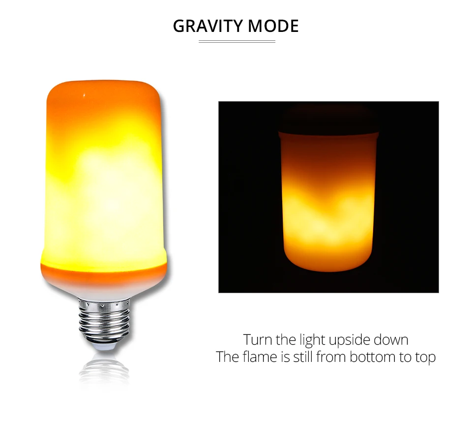 9W LED Flame Effect Fire Light Bulb (6)