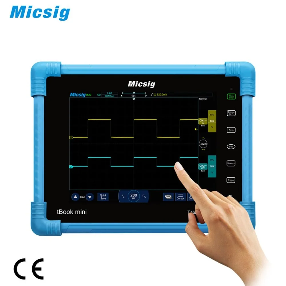 Micsig цифровой планшетный осциллограф TO1104 осциллограф сенсорный цифровой осциллограф