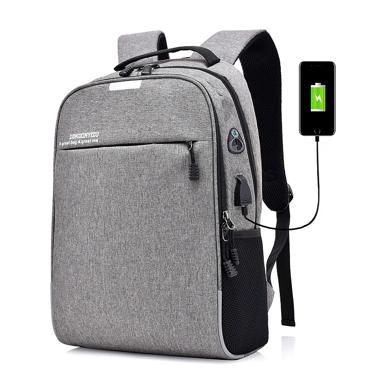 

yztengfei men multifunctional usb charging 15.6 inch laptop backpack school bags for boys large travel backpack