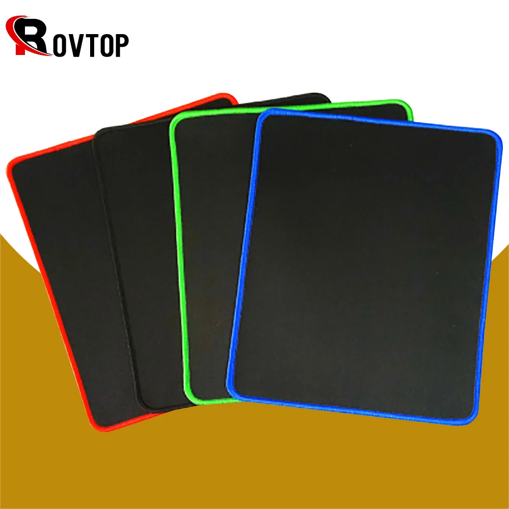 

Hot Locking Edge Gaming Rovtop Mouse Pad Game Solid Color Game Mouse Mat Anti-slip Natural Rubber Mousepad for PC Laptop 29x25cm