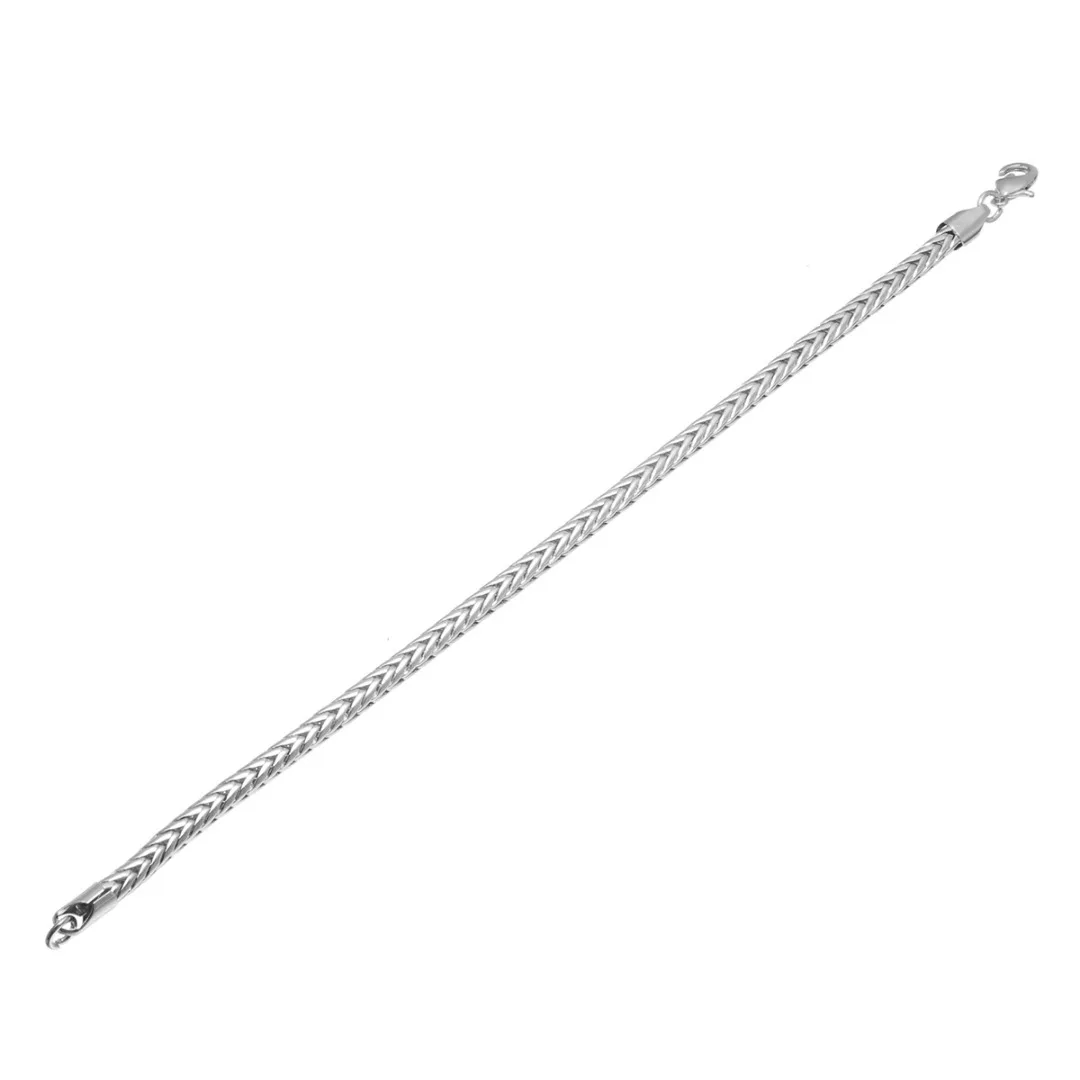 5mm Hip Hop Bracelets For Women Men Silver Gold Black Foxtail Wristband Cuff Bracelet Fashion Link Chain Men Bracelets & Bangles