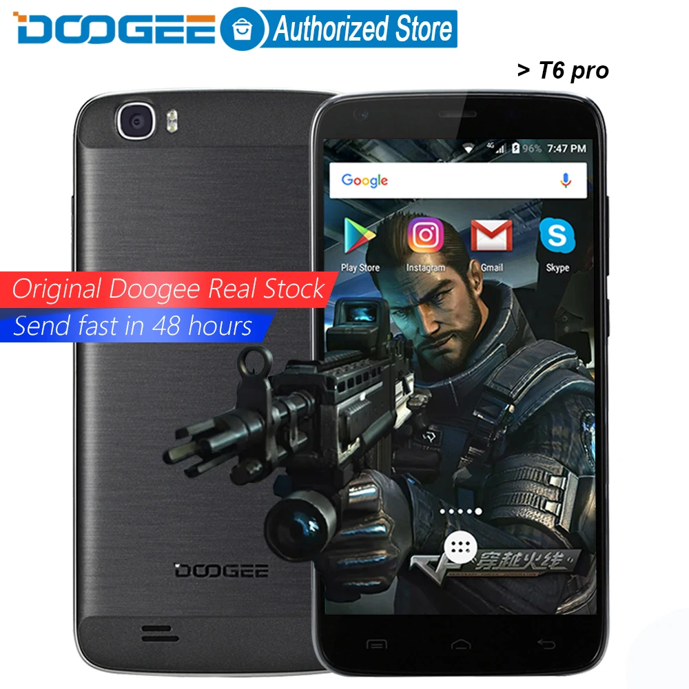 Doogee T6 pro mobile phones 5 5Inch HD 3GB RAM 32GB ROM Android6 0 Dual SIM