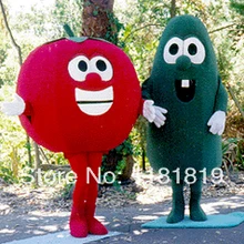 Талисман помидор и огурец талисмана Необычные костюмы косплей Mascotte карнавальный костюм