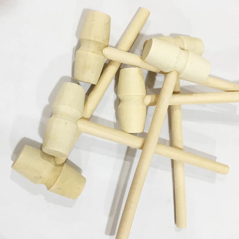 20 pcs wood mini hammer shape toy for kids wood educational toy (2)