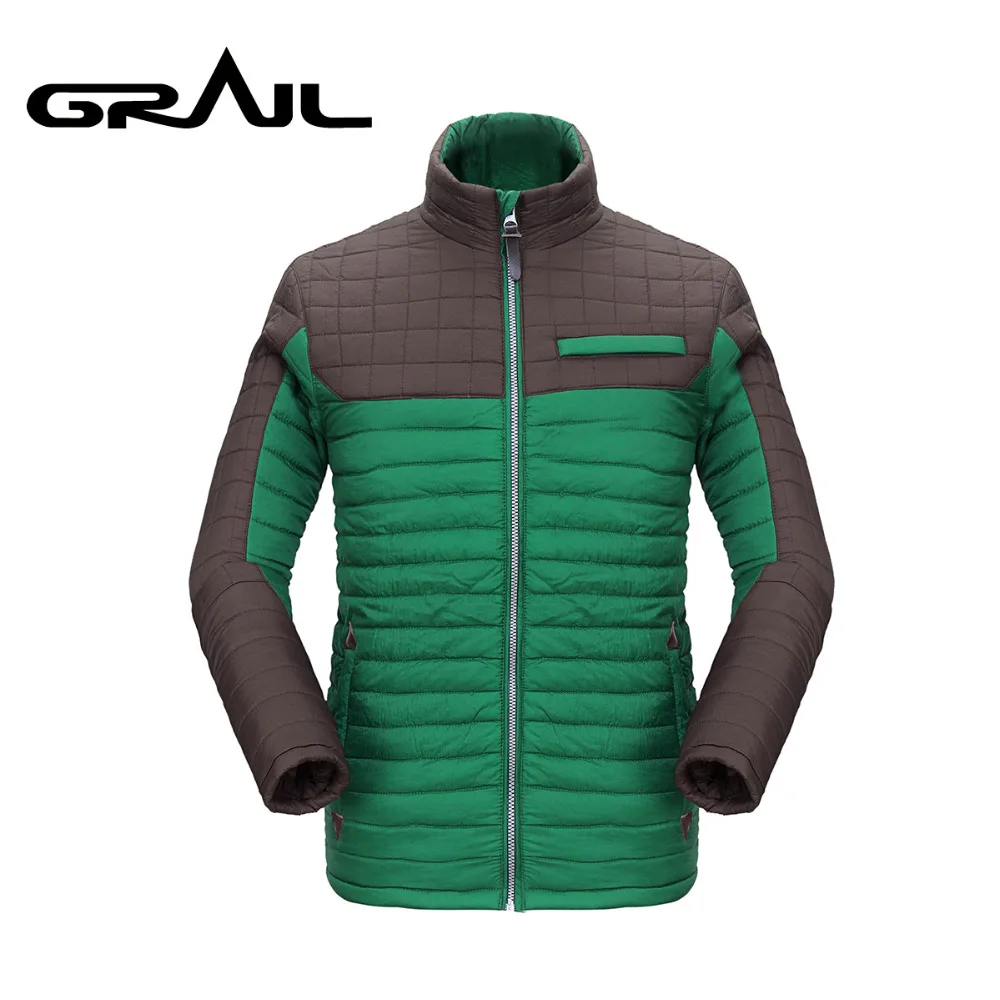 

GRAIL Men Thermal Hiking Sport Jacket of Male Outdoor Ski Jacket Poly-Filled Cotton Padding Coat Parkas 6019A
