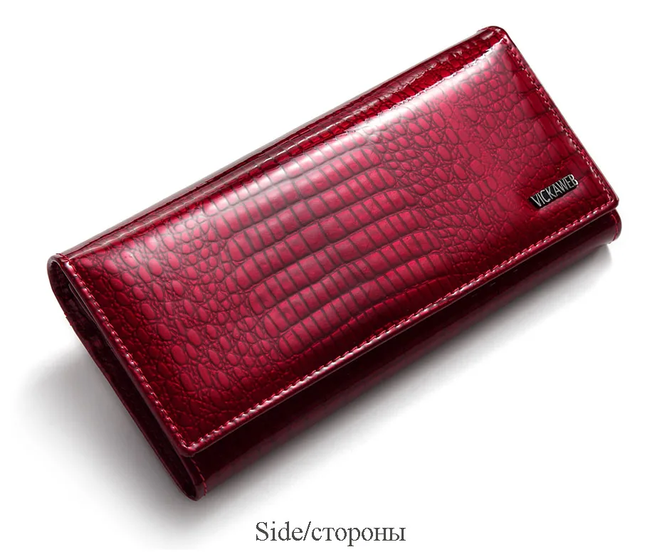 VICKAWEB Wallet Female Genuine Leather Purse Women Vintage Alligator Women Wallets Long Hasp Womens Wallets and Purses Retro-AE150-021