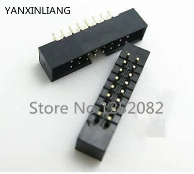 

10pcs 2.0mm 2x8 Pin DC3 16 Pin Straight Male Shrouded PCB IDC Socket Box header