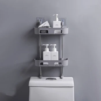 

Kitchen Organizer Storage Shelf Rack Shelf Refrigerator Removable Storage Shelf Rack 1 3 layer Handle Gap Shelves Toilet storage