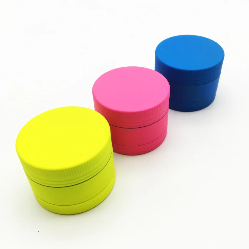 

Rubber Paint Candy Colored Smoking Herbal 40mm 3 Layers Mini Crusher Spice Grinder
