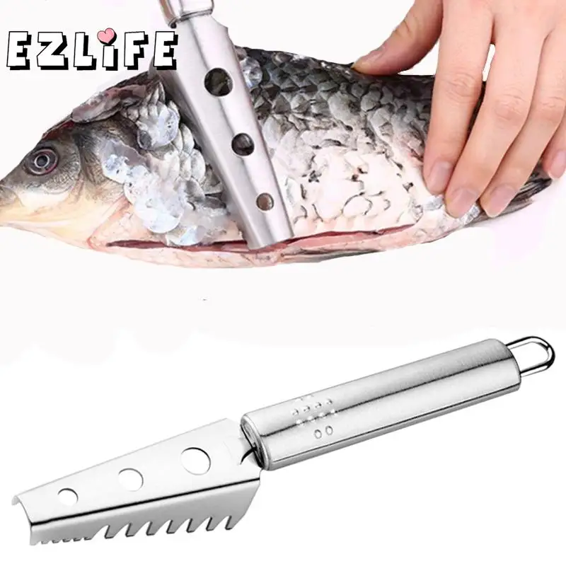 

Fish Cleaning Knife Skin Cleansing Brush Cooking Tools Fish Scales Flying Fish Scaler Fish Scraper Kitchen Accessories JK0963