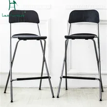 Луи Мода барные стулья табуреты современный простой студия Черный Простой Складной бытовой лестницы