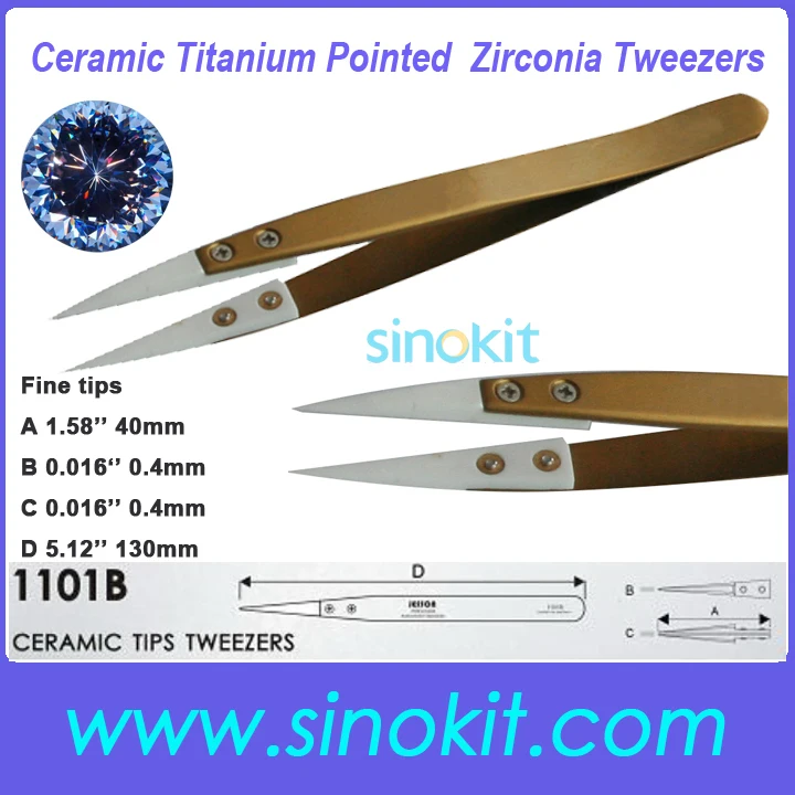Free Shipping Ceramic titanium pointed zirconia high temperature