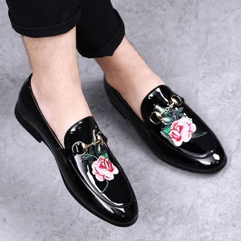 

Men's Casual Shoes Loafers Men Leather Shoes Slip On Loafers Mens Moccasins Black Pu Leather Mens Shoe Casual Plus Size 46 47 48
