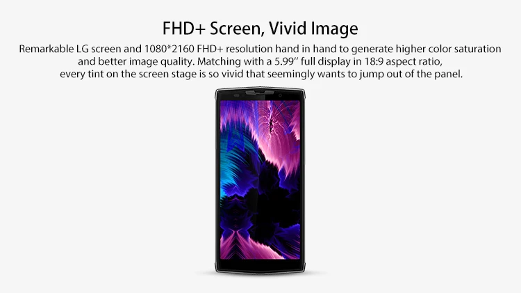 DOOGEE BL9000 6GB RAM 64GB ROM MTK6763 2.0GHz Octa Core 5.99 Inch IPS FHD Screen Dual Camera Android 8.1 4G LTE Smartphone