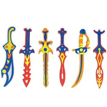 

1PC EVA Pirate Toy Sword DIY Safety 3D Puzzle Foam Toys Kids Toy Pretend Play Boys Gift