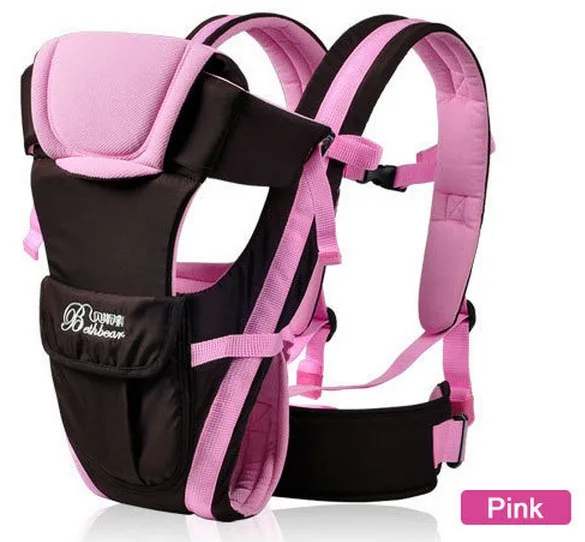 Промо-акция! Детская переноска, дышащий рюкзак для младенцев, детская коляска, слинг для малыша, подтяжки - Цвет: Розовый