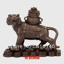 Бронзовая скульптура, медь тигр украшения бронзовый tiger fortune oil украшения Бронзовая статуя меди