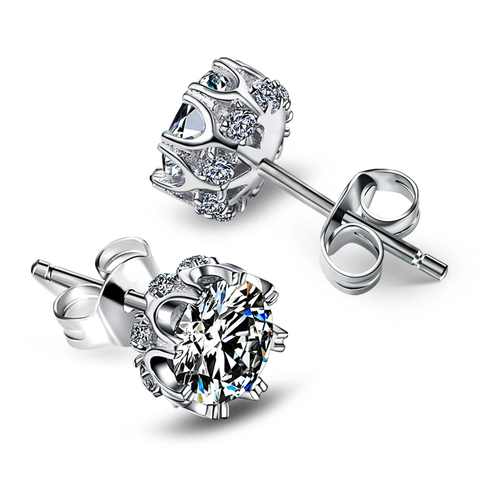 

New Look Luxury Stud Earrings Setting with AAA Cubic Zirconia Wedding Earring for women Dropshipping