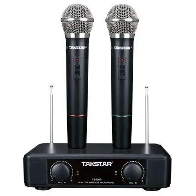 Недорогой высококачественный беспроводной микрофон Takstar TS 2200 VHF концертный для