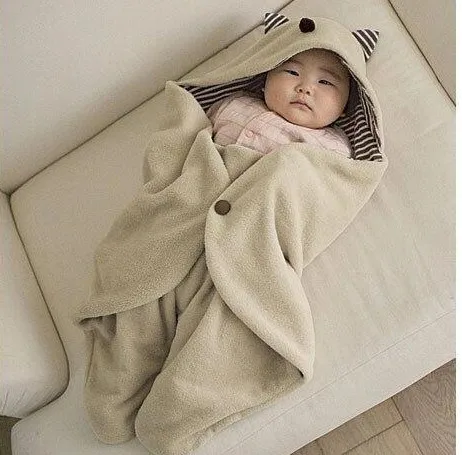 Новорожденный осень-зима спальные мешки ножки ребенка Parisarc Одеяло с капюшоном для малышей, Пеленальное Одеяло Пеленальный мешок корзина коляска мешок