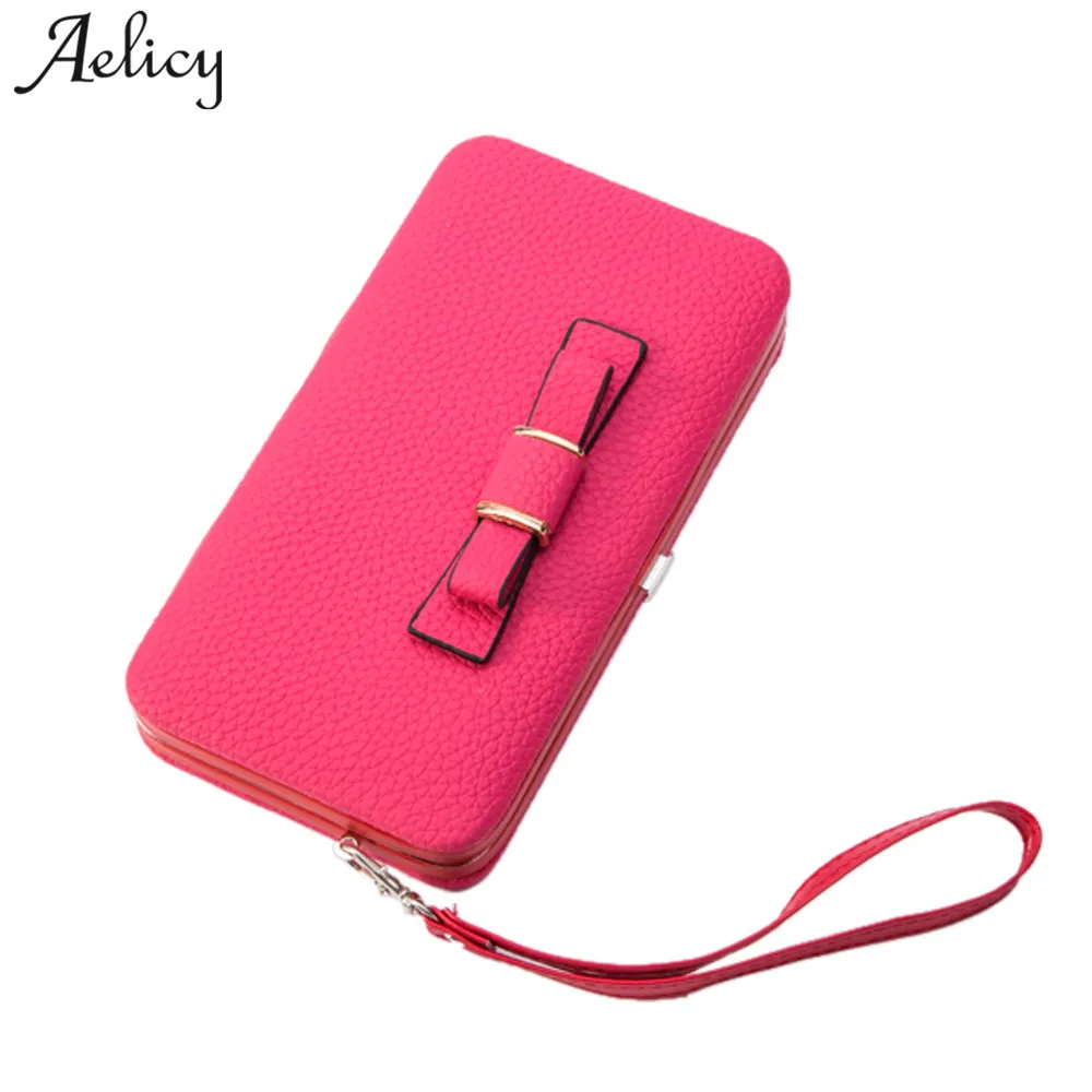 

Aelicy dropship new 2019 hot selling Lady Women Clutch Long Purse Leather Wallet Card Holder Handbag Phone Bag carteira feminina