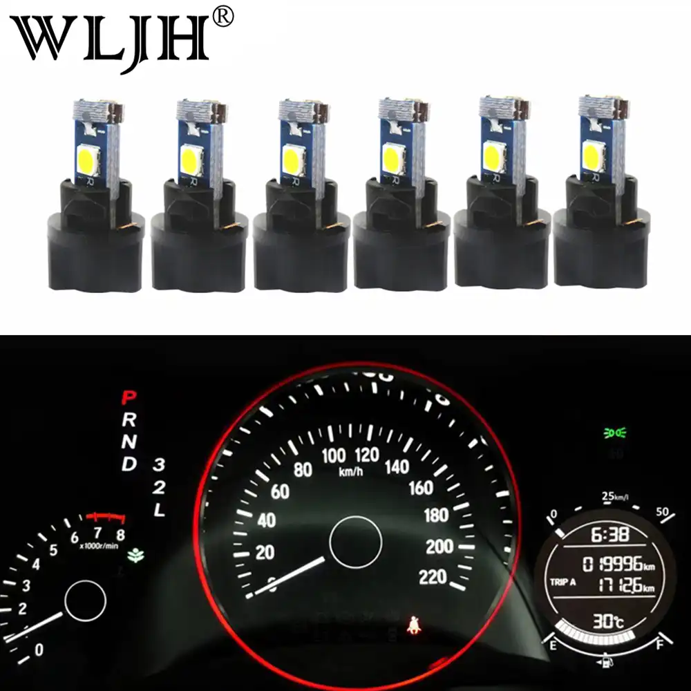 10 Piezas, Verde WLJH CANBUS Error Libre LED Libre Angel Eye Anillo de Halo Iluminaci/ón T5 74 2721 3030SMD Bombillas LED