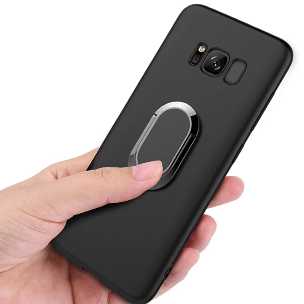 Гибридные Чехлы для Samsung Galaxy S8 S9 S10 Plus E автомобильный магнитный держатель