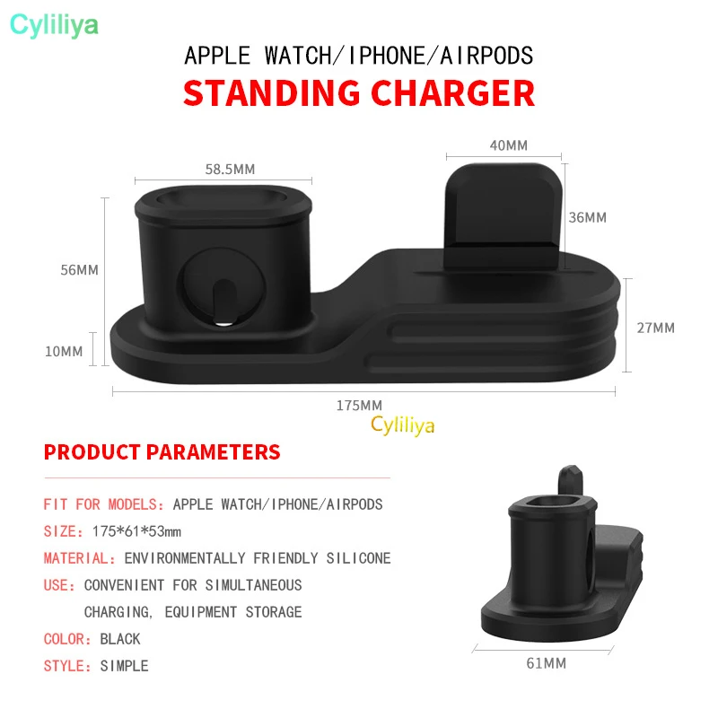 Clearance 100pcs3 in 1 MultiFunction Charger Station Silicone shell for iphone airpods and iphone iwatch fit for magnetic wireless charger 20 Clearance 100pcs3 in 1 MultiFunction Charger Station Silicone shell for iphone airpods and iphone iwatch fit for magnetic wireless charger 20