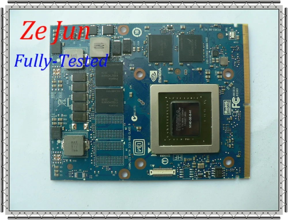 Graphics Video Card GTX 765M 2GB GDDR5 MXM 3.0 N14E GE B