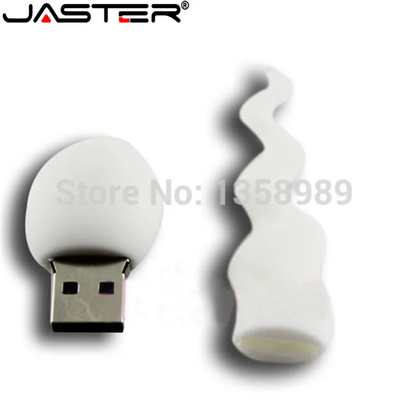 JASTER usb 2 0 флэш накопитель для спермы белый маленький диск памяти милый