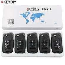 5 шт./лот, KEYDIY 2+ 1 кнопки универсальный пульт дистанционного управления Управление Key b-серия B10 для KD-X2 KD мини KD900 KD900+, URG200 ключевой программист