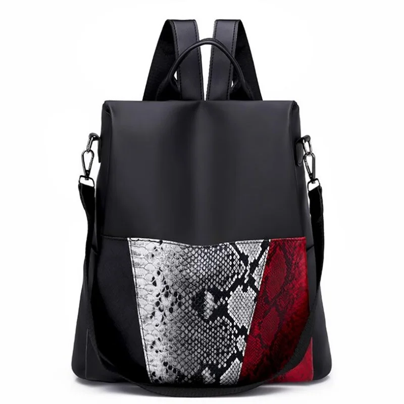 

Hot Sell Women Serpentine Backpack Anti-Theft Casual School For Girl Travel Large Capacity Multifunction Backpack