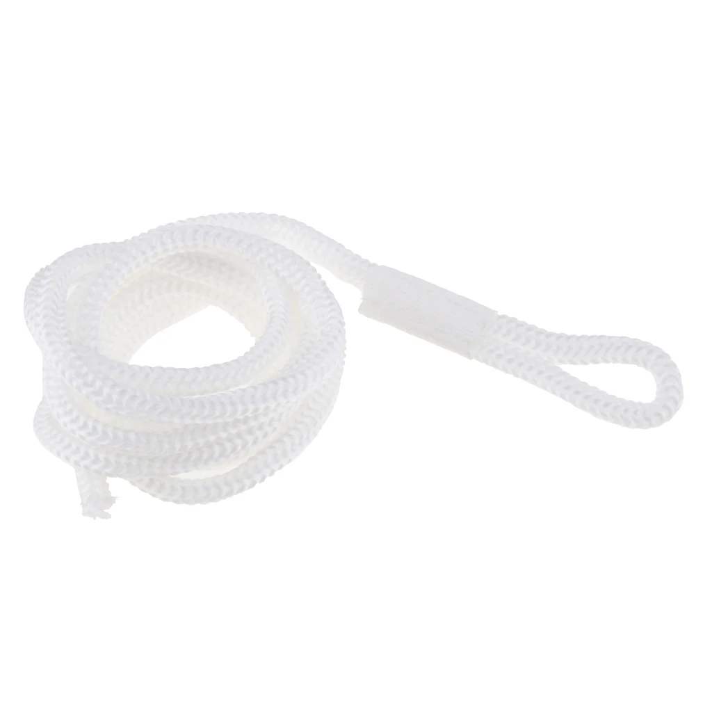White Double Braid 1/4 INCH X 5 FT Boat BUMPER FENDER LINES Marine Docking Rope Resistant To Abrasion Mildew