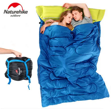 Special  Naturehike Super Light Cotton Filling 2 Person Sleeping Bag Outdoor Camping Indoor Portable for 4 S