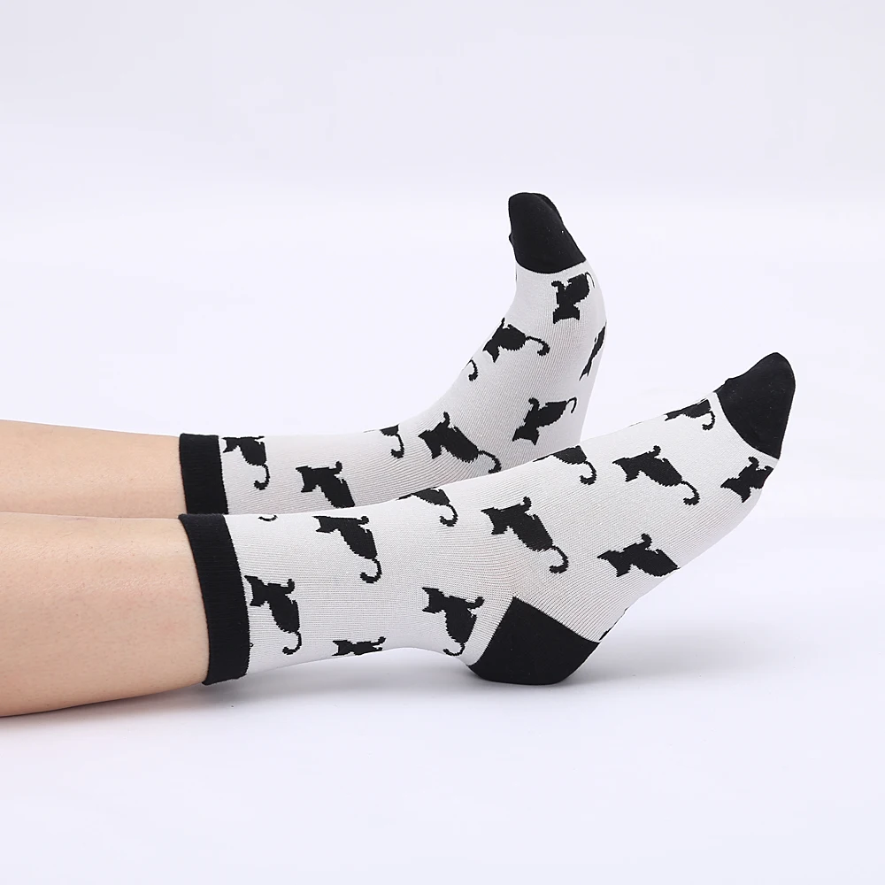 Modeager/Брендовые женские носки в японском стиле Харадзюку, свинья, фламинго, динозавр, кошка, лиса, животные, Kawaii, милые женские забавные носки с рисунками, EU35-40