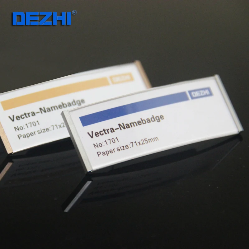 Бейдж DEZHI Arc из алюминиевого сплава с именной биркой 75 х25 мм|badge holder|name badge holderid holder |
