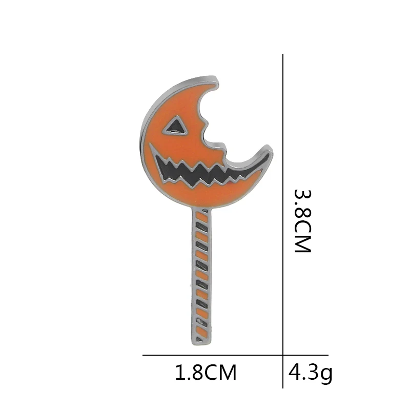 Джек О фонарь булавки и броши оранжевая эмалированная Тыква Монстр брошь Тыква фонарь Нагрудный значок Забавный подарок на Хэллоуин детям